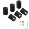 1 Set Trampoline Enclosure Pole Caps Wear Resistant High Strength Smooth Edge Super Stability Trampoline Enclosure Pole Safety