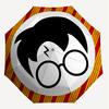 1PC Harry Potter Glasses Umbrella-8-Rib Reinforced, Automatic Open, Lightweight & Durable, Cute Fashion Accessory for Outdoor, D2710