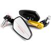 7/8" Motorcycle Mirrors,Bar End Rear View Mirrors Compatible With Honda Grom,Ducati, Suzuki,Yamaha, Kawasaki And More(GOLD)