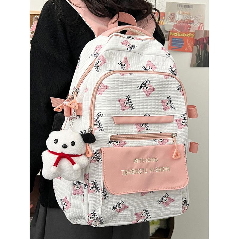 Schoolbag Japanese College Style Schoolbag Female Ins Style Cute Leisure Junior High School Student High School College Backpack Large Capacity 