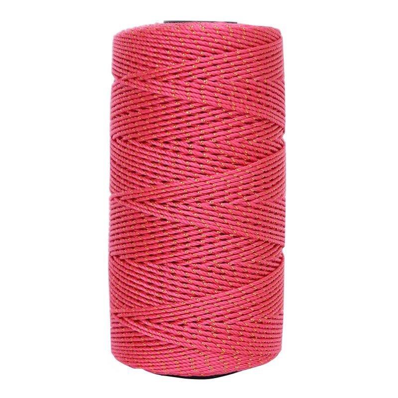 Gold Wire Plywood Axis Light Body Ice Silk Thread Hand Hook Bouquet Bag Hat Seat Cushion Water Cup Cover Braided Thread Ball