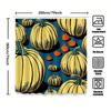 Tuniu Pumpkin Pattern Shower Curtain Unique Fall Halloween Decorative Bathroom Curtain For Home Decor