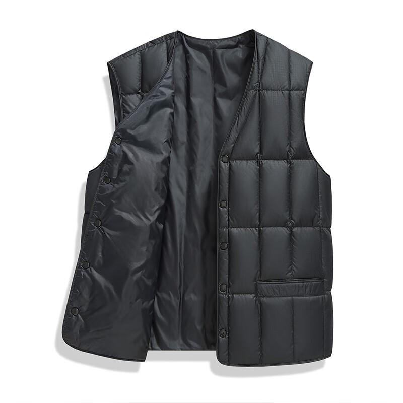 Fengxun Men's Warm V-Neck Down Vest