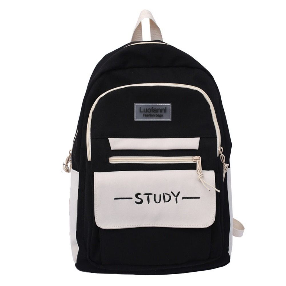Canvas Nylon School Bag Large Capacity School Backpack Cute Student Backpack  Travel