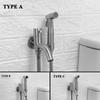 Edelstahl Toiletten Handbrause Bidet Armatur Sprühkopf Bidet Set Sprühkopf Toiletten Sprühkopf Badezimmer Selbstreinigende Dusche Shattaf Wasserhahn