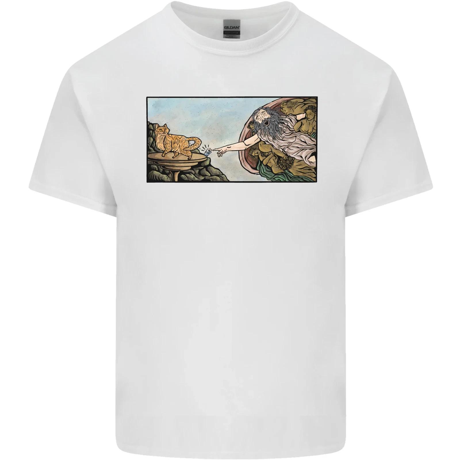 Funny Cat Creation Kids T-Shirt Childrens S
