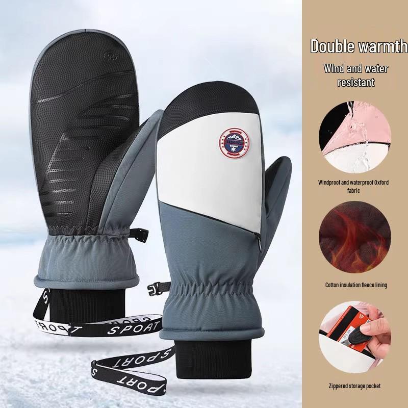 Unisex Winter Ski Gloves - Warm, Waterproof, Windproof, Anti-Slip, Wear-Resistant for Cycling & Riding