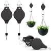Pflanzenaufhänger, Einziehbare Seilzüge, Maximale Tragfähigkeit 10 kg Verstellbare Aufhängehaken für Blumenkörbe, Aufhänger für Gartenkörbe, Töpfe und Vogelfutterspender