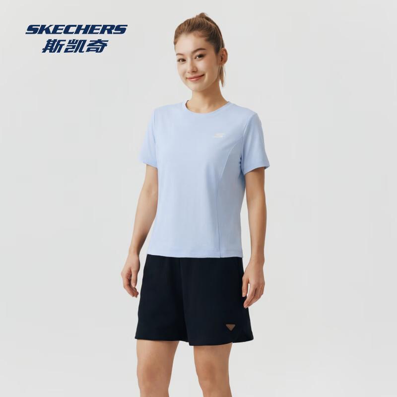 Skechers Women s Slim Fit Short Sleeve Knit T-shirt P226W211 L 95