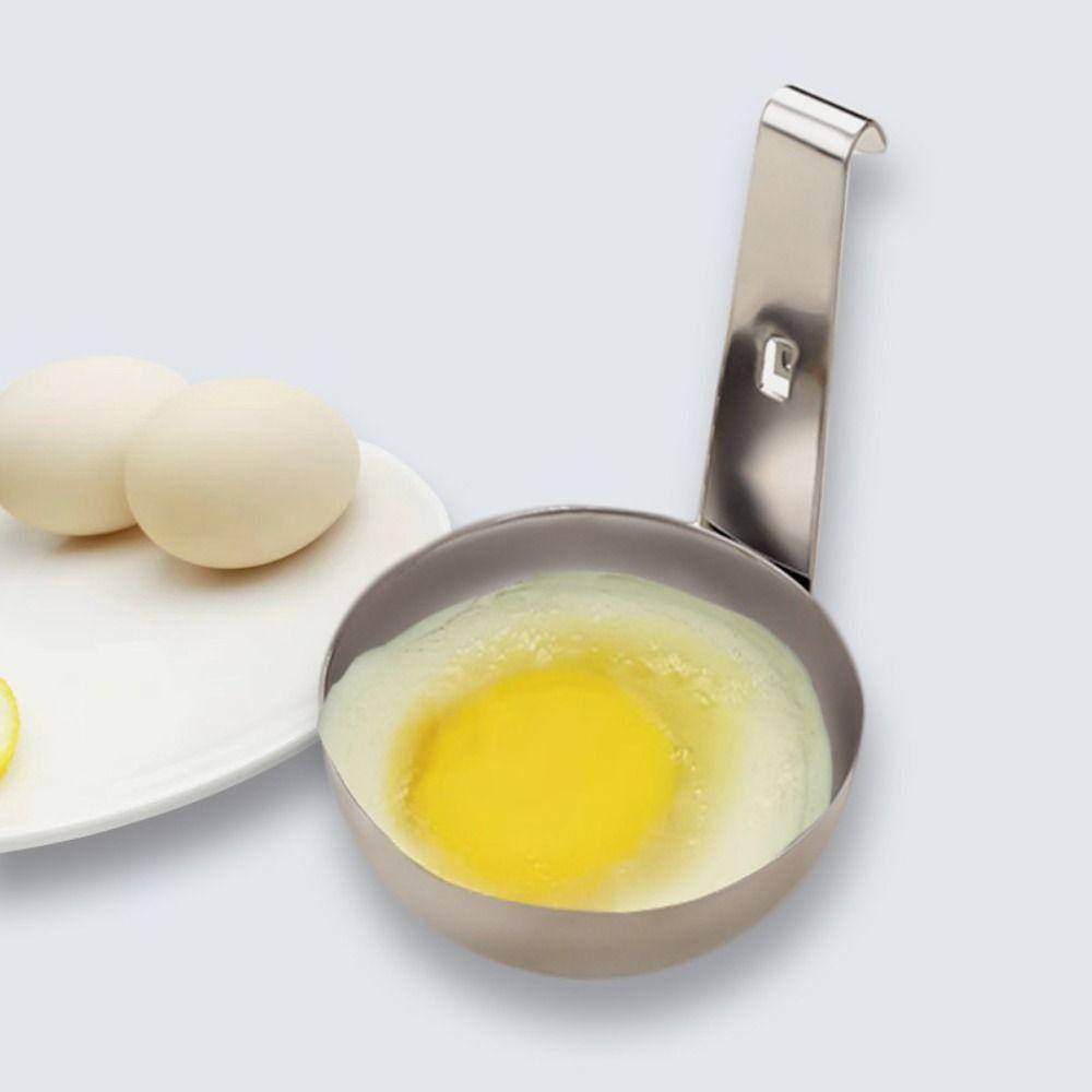 

10Pcs Steaming Gadgets Poached Egg Maker with Hanger Hook Eggs Boiler Mold for Cooking 10Pcs Set