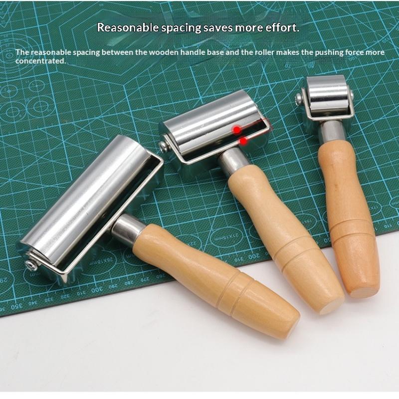 Leather Glue Laminating Roller Leather Press Edge Roller Platen Tools For Craft DIY Laminating Tool For Leather Craft