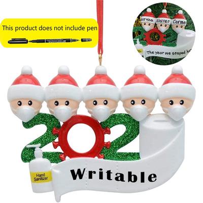 2020 Quarantaine Noël Anniversaires Décoration de Fête Cadeau Produit Ornement Suspendu Personnalisé, Pandémie - Distanciation Sociale