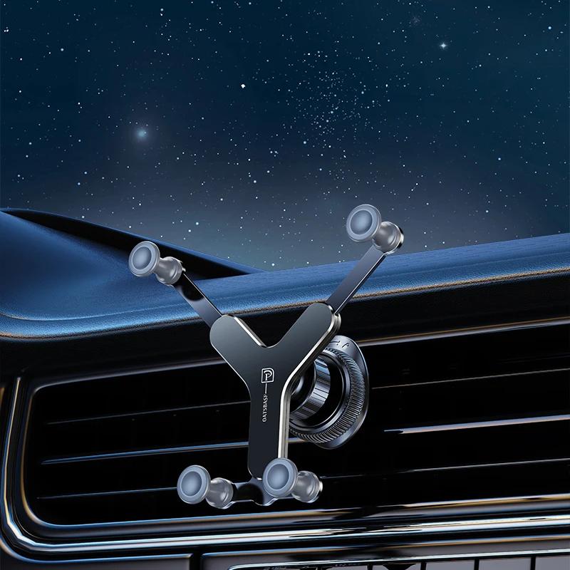 Hipacool Car Bracket for Phone Car Air Vent Phone Support Stand Holder Alloy Car Cell Phone Mount for 4.7-7inches iPhone Xiaomi