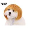 Small Dog Halloween Costume Funny Pet Wig, Cute Bob Cut Cat Afro Curly Wig with Adjustable Cosplay Accessories Elastic Band, Breathable for Dogs, Cats