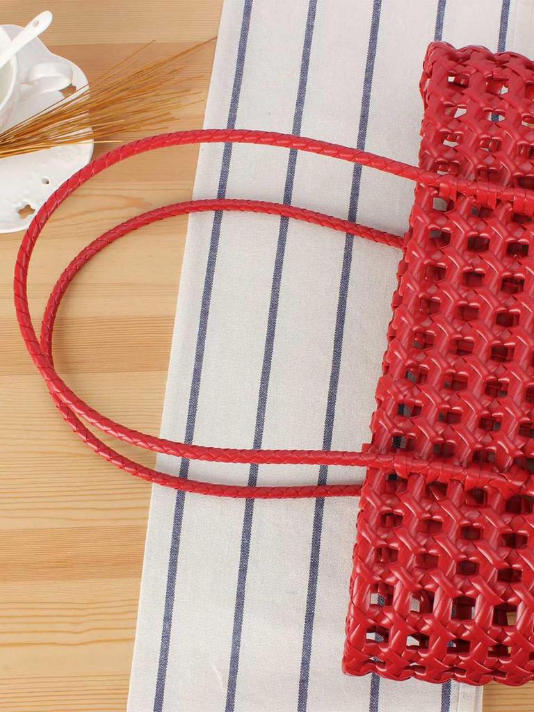 Damska pleciona torba koszyk z ażurowym wzorem 2025: Wszechstronny dodatek na plażę i na nieformalne wakacje