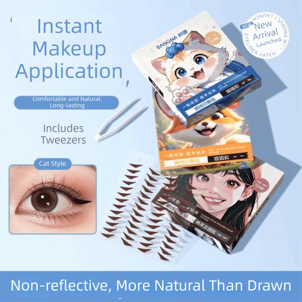 Water Resistant Eyeliner Patch Sweat Resistant Makeup Stencils Eyeliner Stickers  Eye Makeup