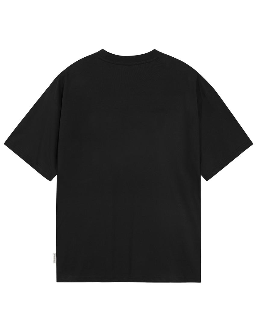 GAINSBORO 3D Star Logo T-Shirt_Black/Silver