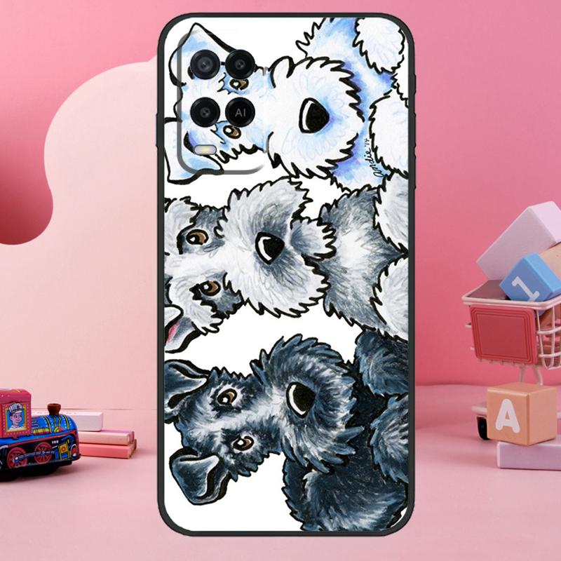 Miniature Schnauzer Dog Art Case For Oppo A98 A78 A18 A38 A58 A60 A80 A40 A77 A57 A17 A74 A54 A94 A96 A76 A16 A15 A5 Pro