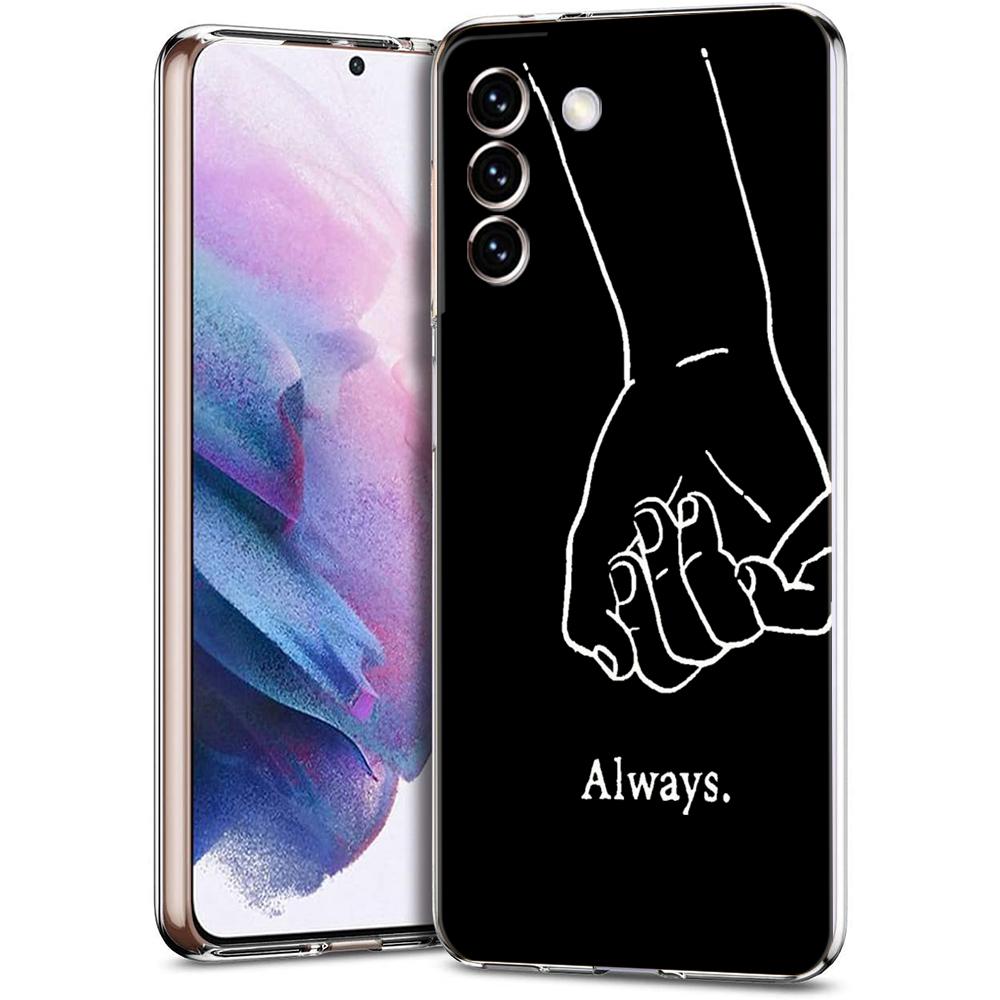 Couple Cartoon Aesth Sun Moon Phone Case For Samsung Galaxy S24 Ultra S23 FE S22 S20 S21 5G S10 S9 Plus S10E S8 Soft Clear Cover