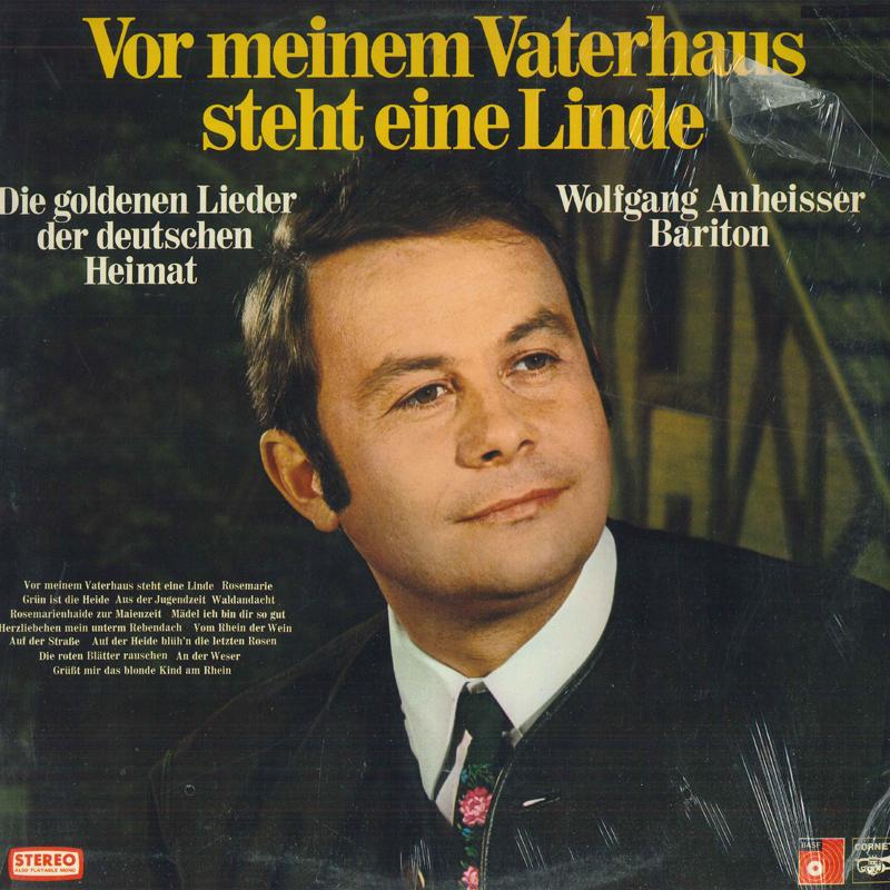 

LP Record WOLFGANG ANHEISSER For Meinem Vaterhaus Steht Eine Lin 20494 BASF 1972 US Folk Used