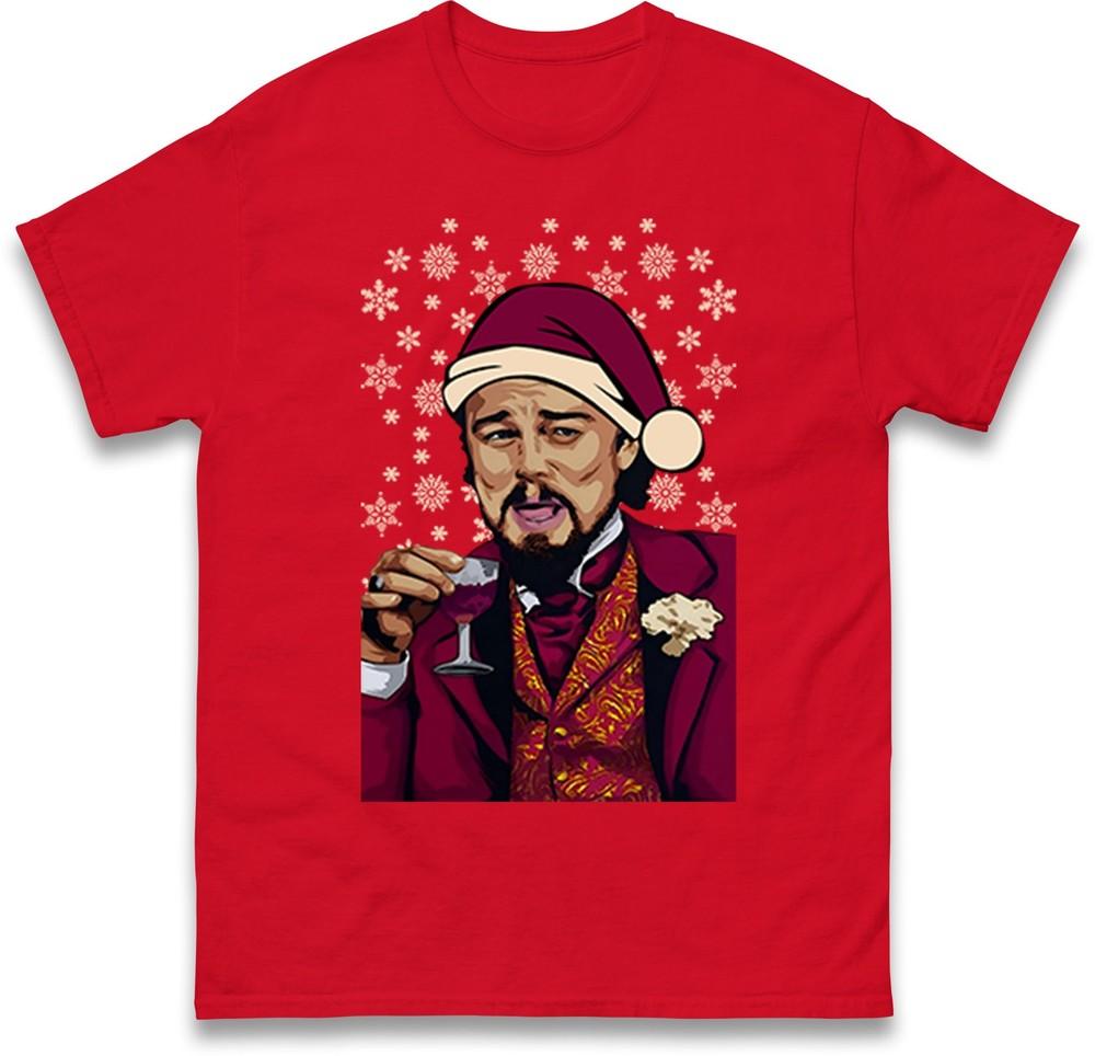 Leonardo Dicaprio Christmas T Shirt Funny Dicaprio Meme Xmas Tee Top Xmas Top S