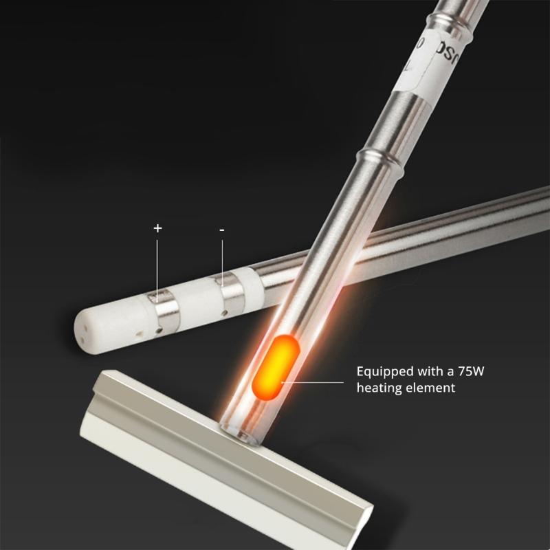Professional Copper Soldering Iron Tip with Spade Design Suitable for Circuit Board Maintenance & Small Appliance Fixing