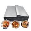 50pcs Square Aluminum Foil Paper Disposable Tin Foil Paper New Kitchen Baking Tool  Barbecue