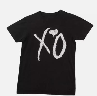 The Weeknd XO Basic Logo Reprinted Black T Shirt Full Size S-5XL Unisex T-Shirt