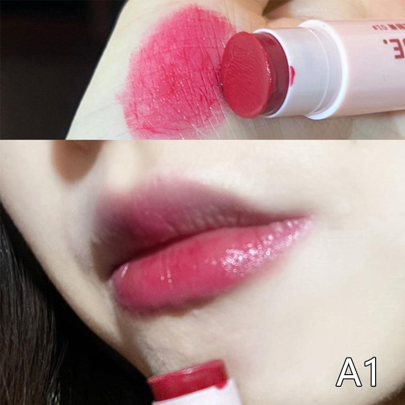 Herorange 1/4Pcs Colored Moisturizing Lip Balm Hydrating Nude Lip Care Lip Mask Repair Dead Skin Makeup Jelly Lit Tint Lip Care as the picture