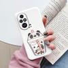 Beautiful Flowers For Honor 200 Pro Case Cute Heart Leopard Print Cover Soft Silicone Matte Protective Funda For Honor 200 Smart