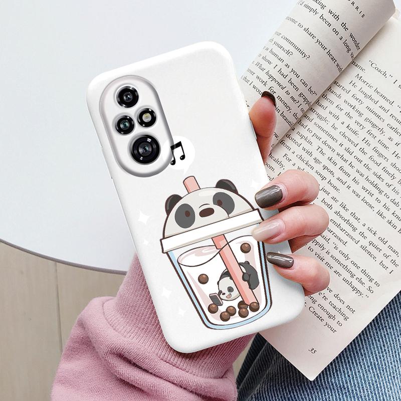 Beautiful Flowers For Honor 200 Pro Case Cute Heart Leopard Print Cover Soft Silicone Matte Protective Funda For Honor 200 Smart