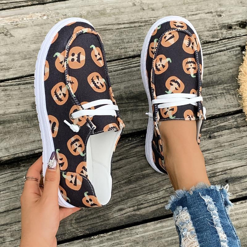 Women's Canvas Shoes with Fabric Upper and Lining, TPU Sole - Versatile Design, Canvas Shoes