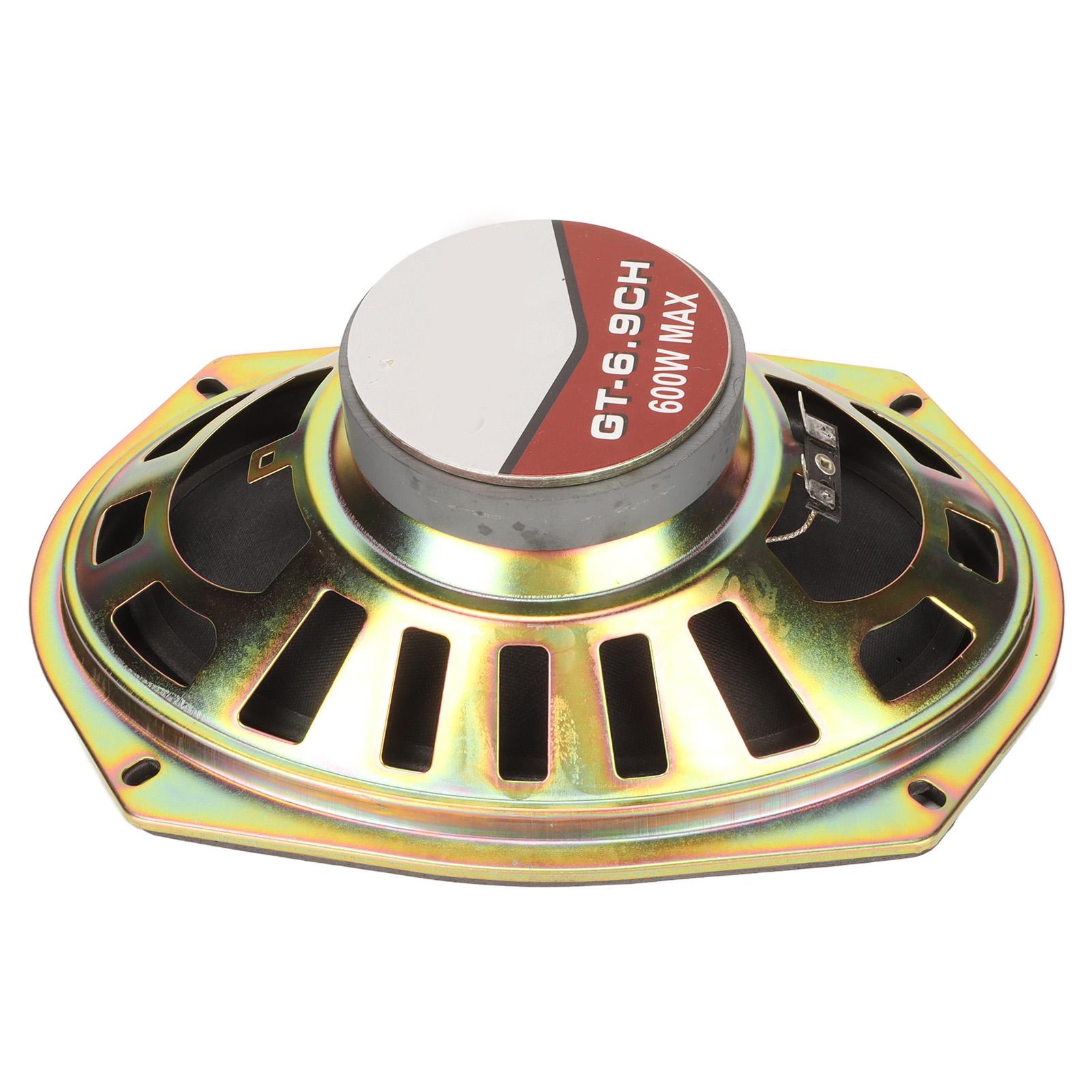 

Автомобильный громкоговоритель с пониженным искажением, среднечастотный, 6x9 дюймов, коаксиальный, 600 Вт, черный, басовый, для модификации автомобиля