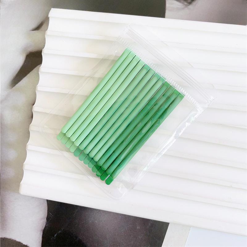 12pcs/set Gradient Color Series, Colorful One Word Clip, Simple and Versatile Girl, Drip Oil Rubber Paint Hair Clip, Hair Clip