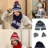 2025 Women's Retro Snowflake Wool Knitted Hat with Fleece-Lined Ear Protection
