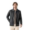 Autumn lapel leather jacket men's locomotive leather jacket men's new spring and autumn mature stable casual leather jacket