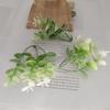 5pcs Mini Branches Stamen DIY Wreath Decorative Accessories Artificial Flower Leaves Grass Christmas Party Decoration Fake Plant