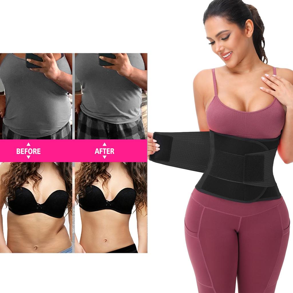Belt Waist Cincher Ab Belt Tummy Control Body Shaper With Wrap Corset Workout Sweat Band Sports Slimmer Gym Girdle Shaper