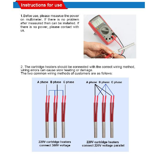 LJXH Încălzitoare Cartuș pentru Matrițe Electrice Încălzire Tubulară Cilindrică 6mmx 80-120mm 120W/130W/150W/160W/180W