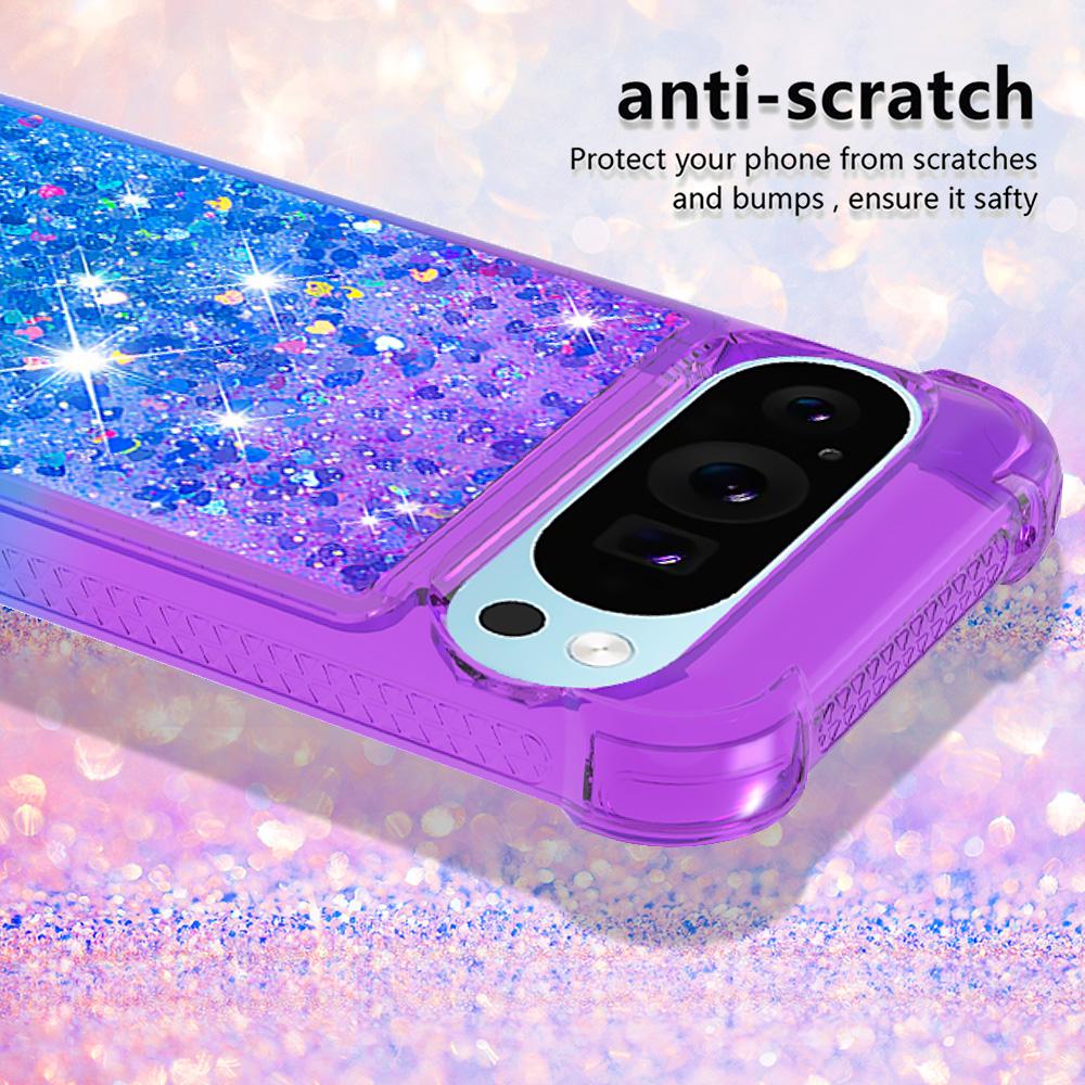 For Google Pixel 9 Pro XL TPU Case Gradient Quicksand Phone Back Cover