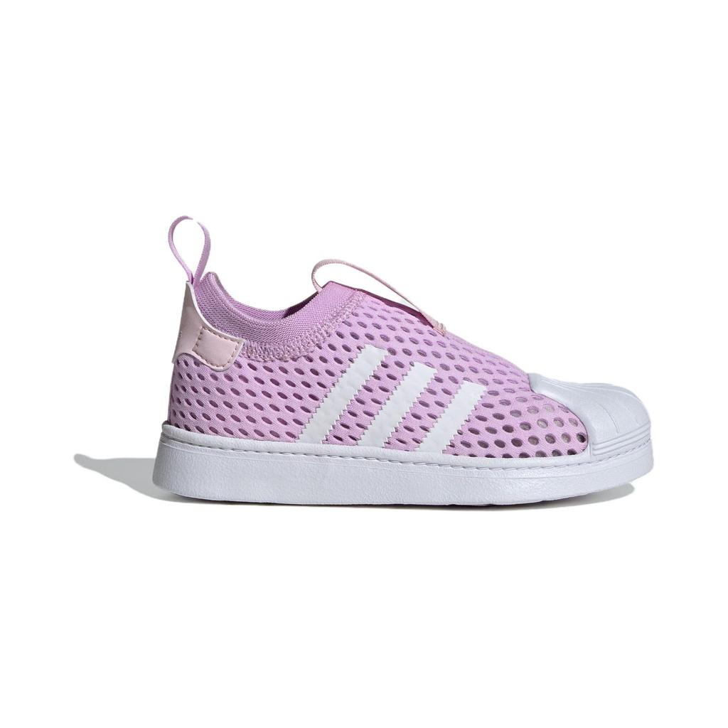 Adidas Originals Superstar 360 2.0 Durable Breathable Low-Top Kids Skate Shoes Kids Sneakers Purple JH6372