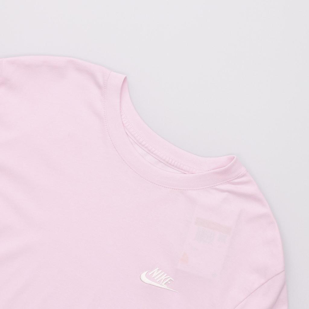 Nike T Shirts Men's Pink Crew Neck Moderate Straight Fit AR4999-665