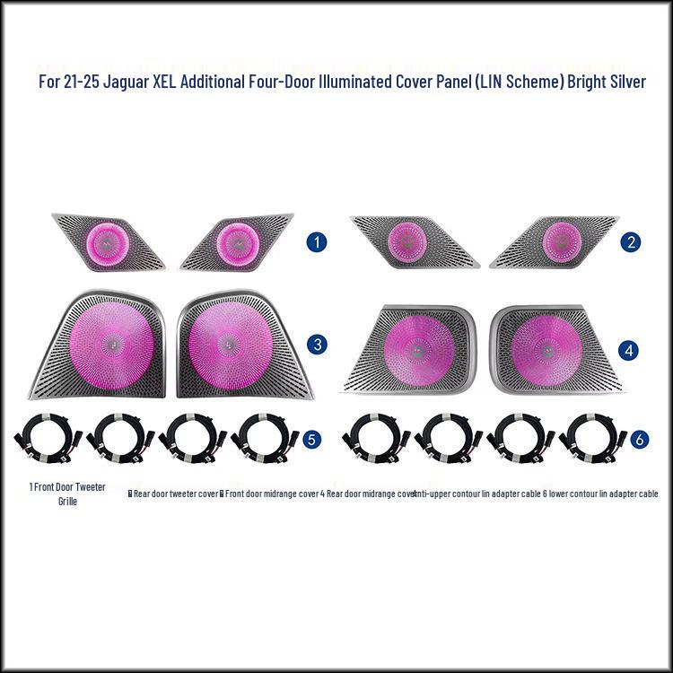 Jaguar XFL/XJL Colorful Ambient Light Speaker Cover for Car Interior