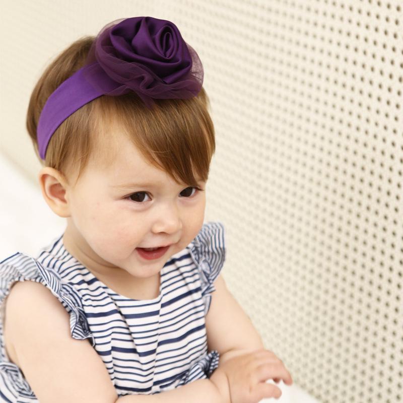 Kawaii Flower Headband Rabbit Ears Turban Headband Baby Girls Kids Hair Bows Head Bands Accessories for Children Headdress