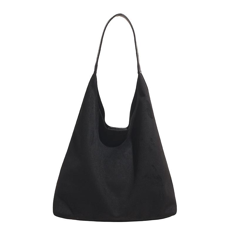 

Новая матовая ретро-сумка женская большой вместимости осенне-зимняя на плечо сумка-тоут сумка-ведро для мамы чёрный