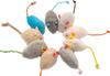 3/200pcs Rattle Cat Mouse Toys Also Prefilled Catnip Faux Fur Cat Mice Toys Interactive Cat Game Catnip Toys for Indoor Cats Toy