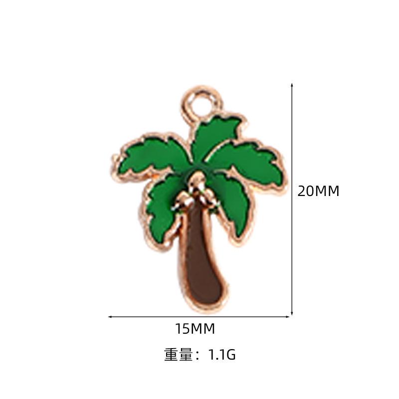 Alloy Pendant Accessories Starfish Sea Shell Gold Necklace Platinum Plated Cartoon Printing Electroplated Handmade Red Wine Rings