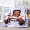Mbappe 275 Personalisierbare Decke Gemütliche Personalisierbare Decke Bequem Geeignet für Sofa Strandstuhl Büro Ganzjahresnutzung