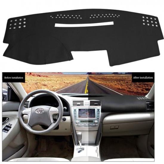 Leather Car Dashboard Cover Non-Slip Dashmat Dash Mat For Toyota Camry 2007-2011