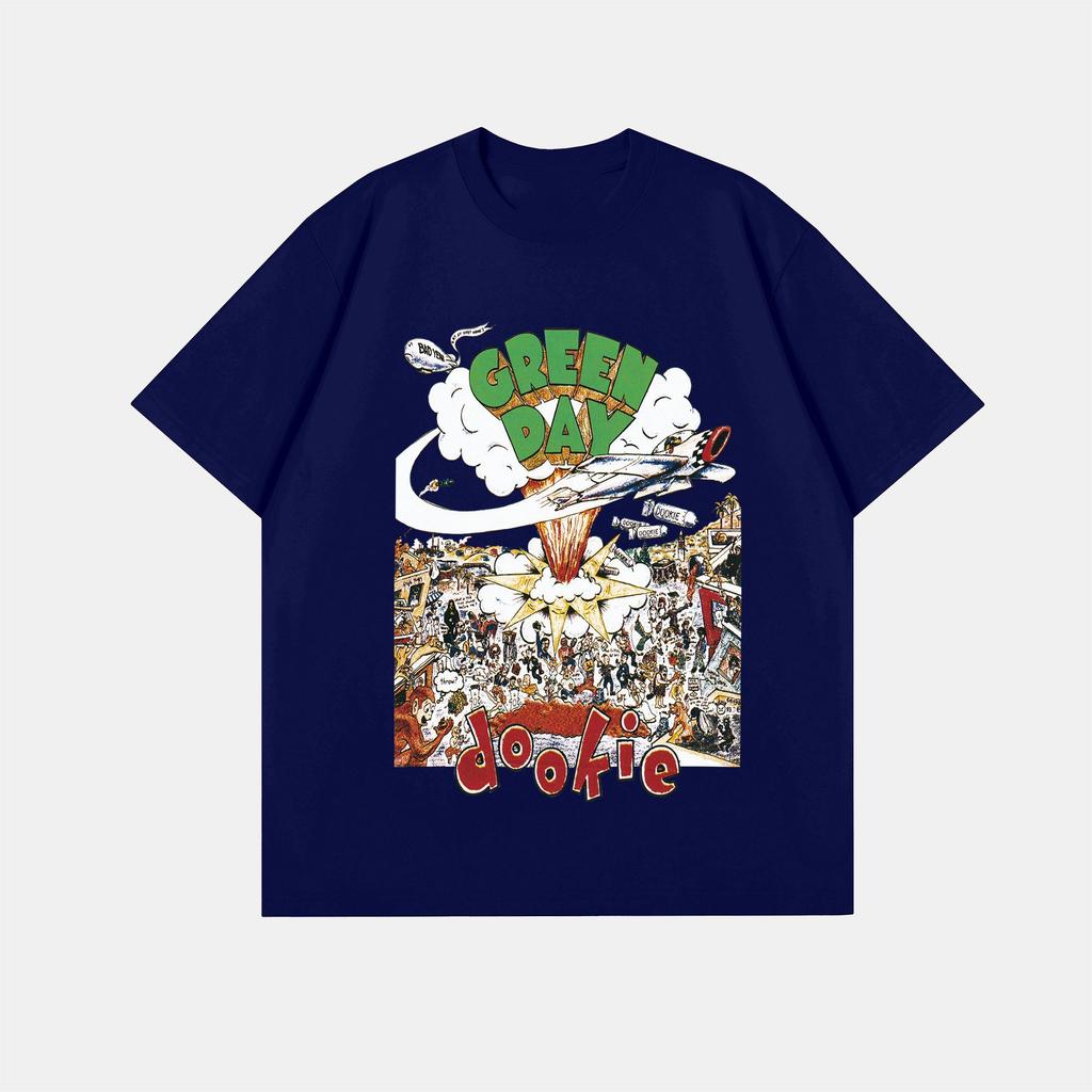 La T-shirt Heavyweight PUNK Rock dei Green Day in Cotone a Maniche Corte per l'Estate, per Uomini e Donne